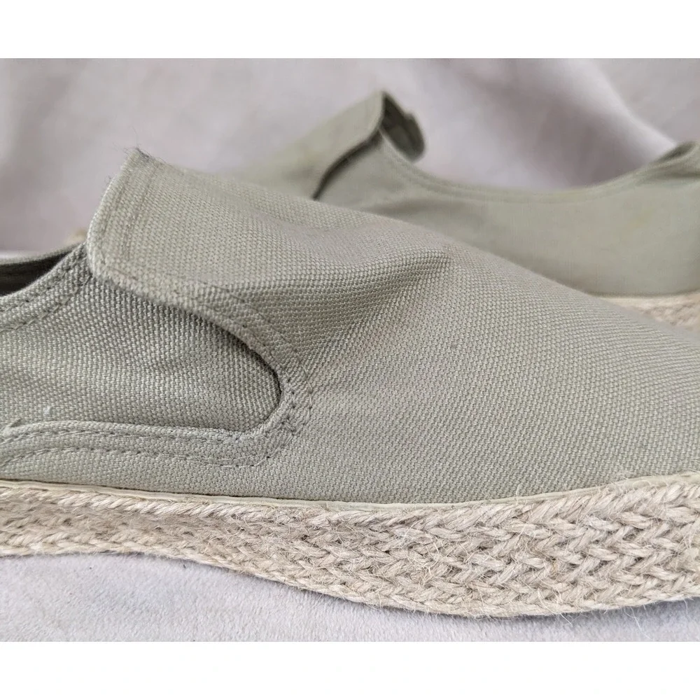 3768 10.5 270/95 Slip On Hemp Wrapped Espadrilles Beige Hawaiian‎ Boat Beach Bum